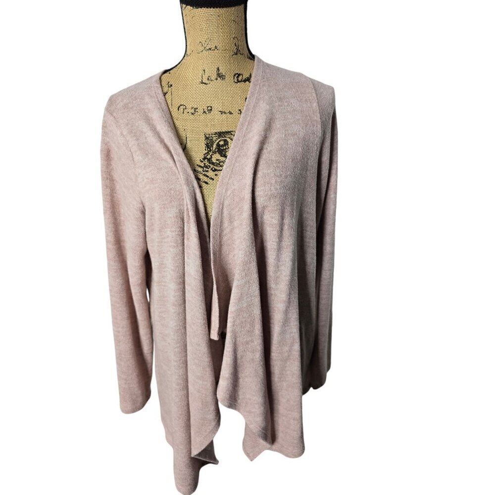 Torrid Super Soft Plush Light Pink Open Front Cardigan